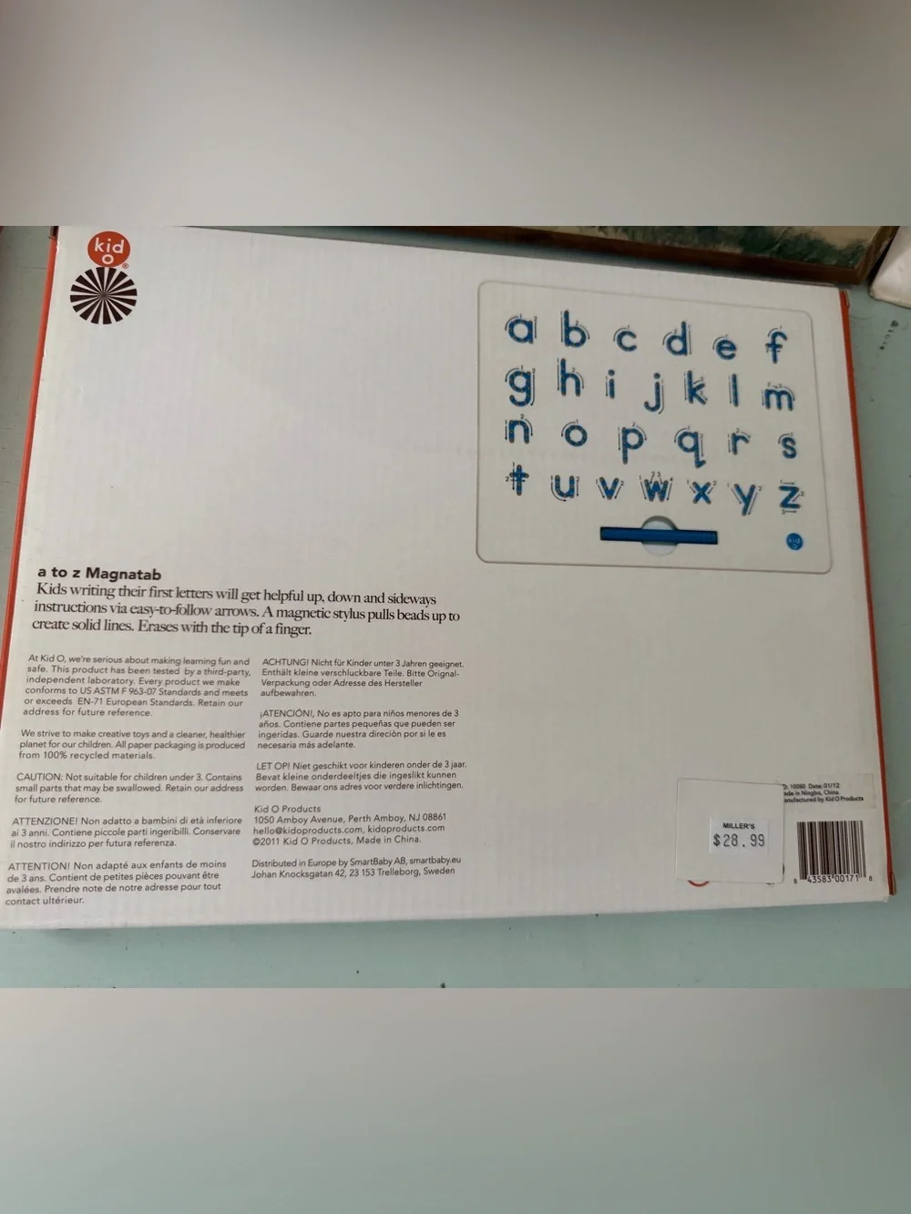 Magnatab  A to Z Upper & Lower Case Letter & Numbers & Pen Reusable Brand New